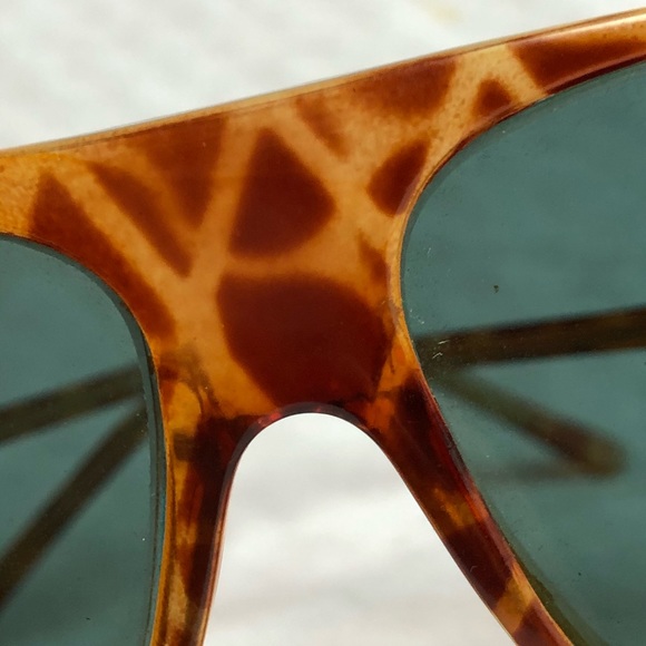 Vtg Tortoise Shell Pattern Aviators - Picture 7 of 7